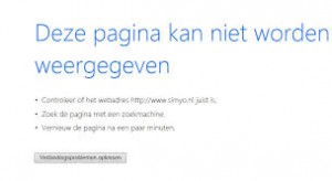 Pagina-kan-niet-worden-weergegeven page cannot be displayed (dutch)